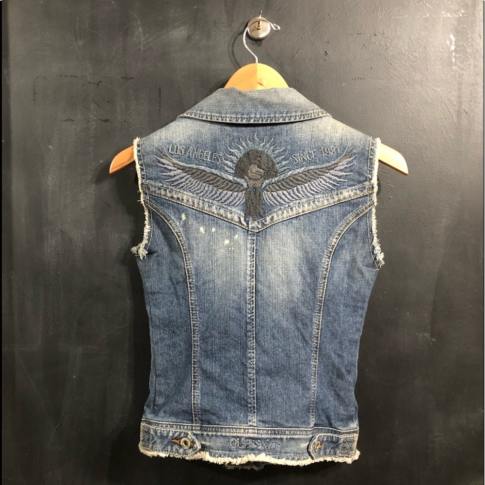 π»GUESSπ» Denim Vest - Picture 2 of 11